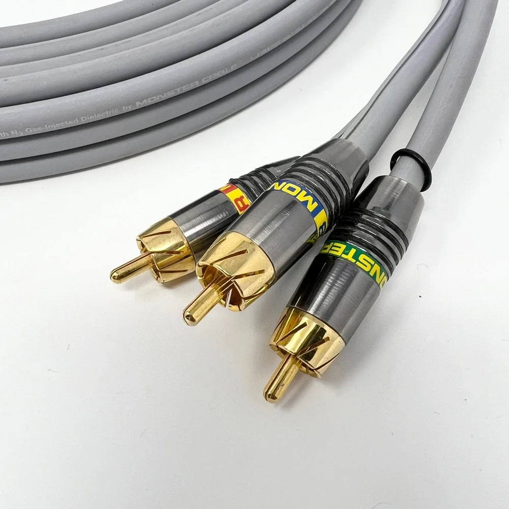 Monster M-Series M500cv Ultra-High Performance Component Video CableGray RC 10ft